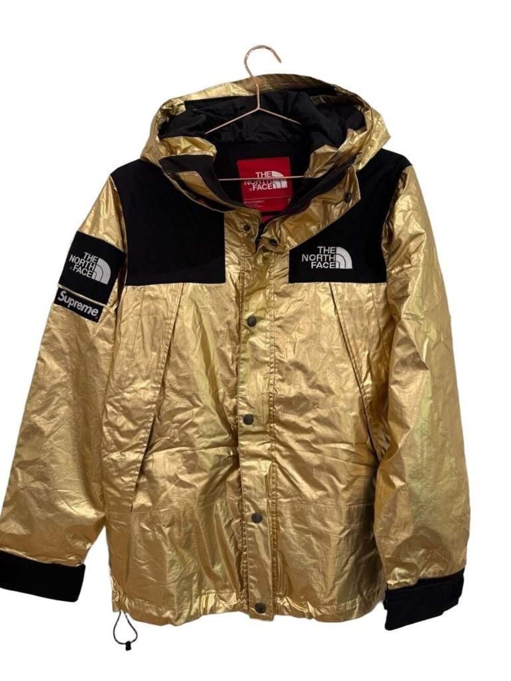 Supreme The North Face GOLD Metallic Mountain Parka Jacket TNF SS18 Large